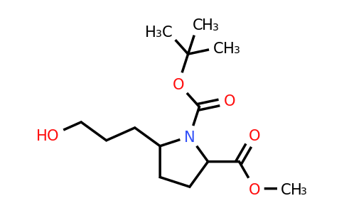 CAS 2227204-79-5 | 1-tert-butyl 2-methyl 5-(3-hydroxypropyl)pyrrolidine-1,2-dicarboxylate