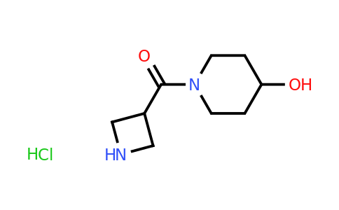 1-(azetidine-3-carbonyl)piperidin-4-ol hydrochloride