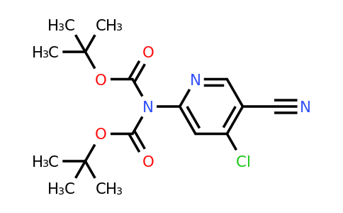 CAS 2227205-55-0 | tert-butyl N-[(tert-butoxy)carbonyl]-N-(4-chloro-5-cyanopyridin-2-yl)carbamate