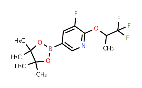 CAS 2227365-57-1 | 3-fluoro-5-(4,4,5,5-tetramethyl-1,3,2-dioxaborolan-2-yl)-2-(2,2,2-trifluoro-1-methyl-ethoxy)pyridine