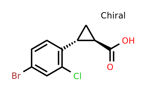 CAS 2227756-89-8 | rac-(1R,2R)-2-(4-bromo-2-chlorophenyl)cyclopropane-1-carboxylic acid