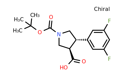 CAS 2227870-75-7 | rac-(3R,4S)-1-[(tert-butoxy)carbonyl]-4-(3,5-difluorophenyl)pyrrolidine-3-carboxylic acid