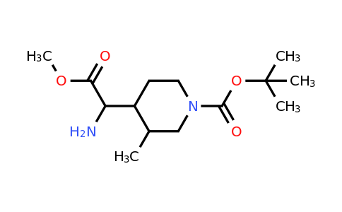 CAS 2228085-40-1 | tert-butyl 4-(1-amino-2-methoxy-2-oxo-ethyl)-3-methyl-piperidine-1-carboxylate