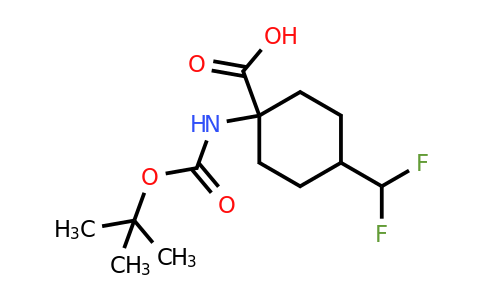 CAS 2230798-93-1 | 1-{[(tert-butoxy)carbonyl]amino}-4-(difluoromethyl)cyclohexane-1-carboxylic acid