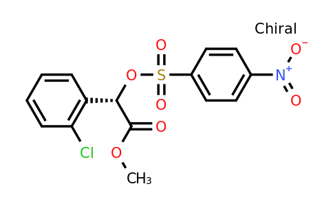 CAS 223123-80-6 | (S)-Methyl 2-(2-chlorophenyl)-2-(((4-nitrophenyl)sulfonyl)oxy)acetate