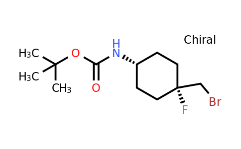 CAS 2231664-48-3 | tert-butyl cis-N-[4-(bromomethyl)-4-fluoro-cyclohexyl]carbamate