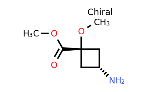 CAS 2231664-68-7 | methyl cis-3-amino-1-methoxy-cyclobutanecarboxylate