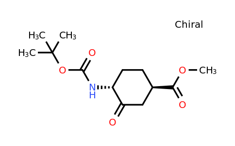 CAS 2231665-17-9 | methyl (1R,4R)-4-{[(tert-butoxy)carbonyl]amino}-3-oxocyclohexane-1-carboxylate