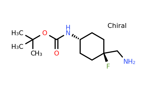 CAS 2231665-30-6 | tert-butyl trans-N-[4-(aminomethyl)-4-fluoro-cyclohexyl]carbamate