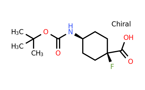 CAS 2231666-29-6 | cis-4-(tert-butoxycarbonylamino)-1-fluoro-cyclohexanecarboxylic acid