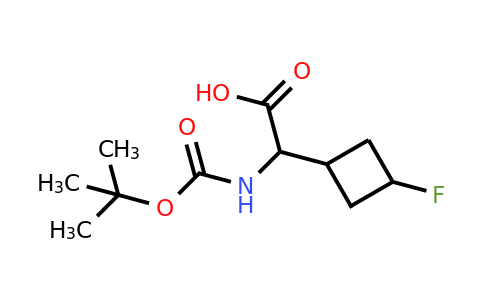 CAS 2231673-02-0 | 2-{[(tert-butoxy)carbonyl]amino}-2-(3-fluorocyclobutyl)acetic acid