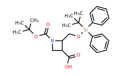 CAS 2231673-43-9 | 1-[(tert-butoxy)carbonyl]-2-{[(tert-butyldiphenylsilyl)oxy]methyl}azetidine-3-carboxylic acid