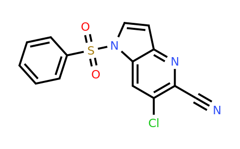 CAS 2231674-57-8 | 1-(benzenesulfonyl)-6-chloro-1H-pyrrolo[3,2-b]pyridine-5-carbonitrile