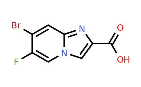 CAS 2231675-42-4 | 7-bromo-6-fluoro-imidazo[1,2-a]pyridine-2-carboxylic acid