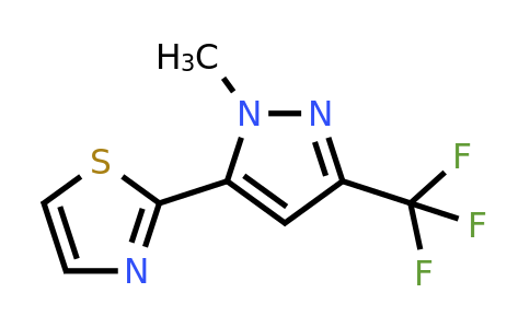 CAS 223499-08-9 | 2-(1-Methyl-3-(trifluoromethyl)-1H-pyrazol-5-YL)thiazole