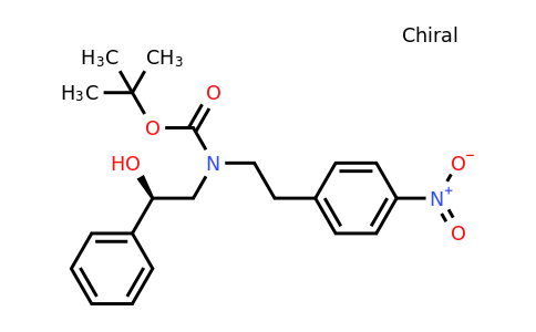 CAS 223673-35-6 | (R)-tert-Butyl (2-hydroxy-2-phenylethyl)(4-nitrophenethyl)carbamate