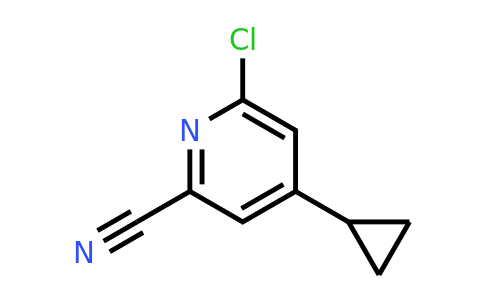 CAS 2239306-37-5 | 6-chloro-4-cyclopropyl-pyridine-2-carbonitrile