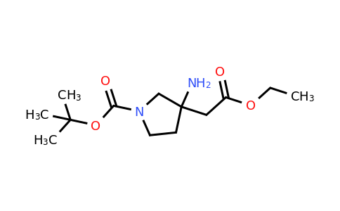 CAS 2241129-13-3 | tert-butyl 3-amino-3-(2-ethoxy-2-oxoethyl)pyrrolidine-1-carboxylate