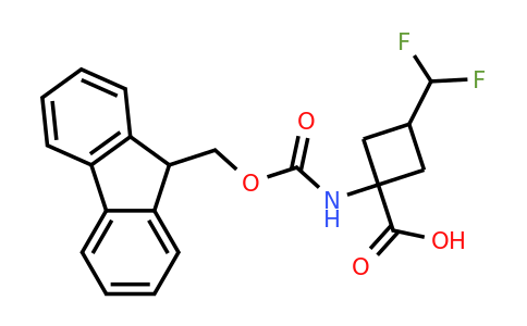 CAS 2243504-96-1 | 3-(difluoromethyl)-1-(9H-fluoren-9-ylmethoxycarbonylamino)cyclobutanecarboxylic acid
