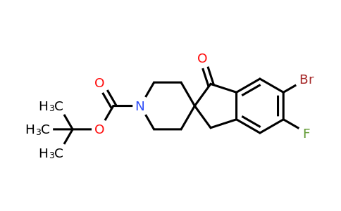CAS 2245084-46-0 | tert-butyl 6-bromo-5-fluoro-1-oxo-spiro[indane-2,4'-piperidine]-1'-carboxylate