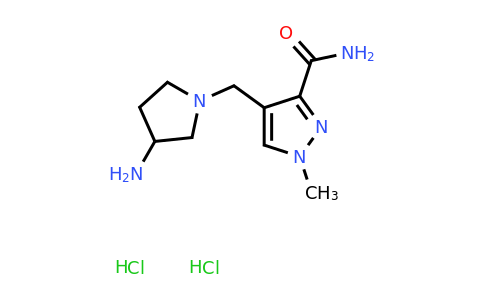 CAS 2247107-95-3 | 4-[(3-aminopyrrolidin-1-yl)methyl]-1-methyl-1H-pyrazole-3-carboxamide dihydrochloride