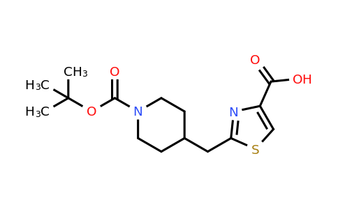 CAS 2248281-46-9 | 2-({1-[(tert-butoxy)carbonyl]piperidin-4-yl}methyl)-1,3-thiazole-4-carboxylic acid
