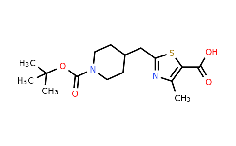CAS 2248367-61-3 | 2-({1-[(tert-butoxy)carbonyl]piperidin-4-yl}methyl)-4-methyl-1,3-thiazole-5-carboxylic acid