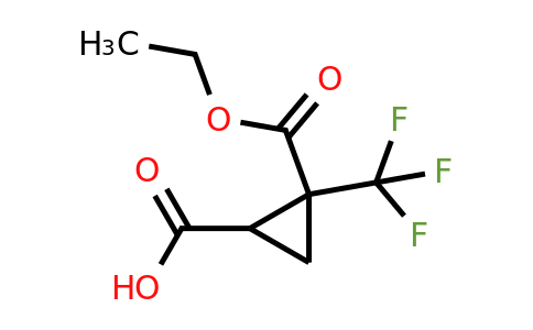 CAS 2250242-02-3 | 2-ethoxycarbonyl-2-(trifluoromethyl)cyclopropanecarboxylic acid