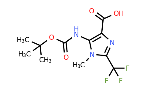 CAS 2250242-94-3 | 5-(tert-butoxycarbonylamino)-1-methyl-2-(trifluoromethyl)imidazole-4-carboxylic acid
