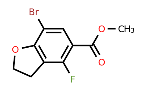 CAS 2253108-16-4 | methyl 7-bromo-4-fluoro-2,3-dihydrobenzofuran-5-carboxylate