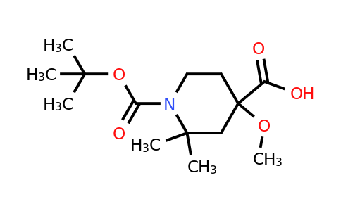 CAS 2279714-58-6 | 1-tert-butoxycarbonyl-4-methoxy-2,2-dimethyl-piperidine-4-carboxylic acid