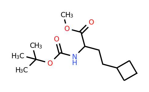 CAS 2279727-86-3 | methyl 2-(tert-butoxycarbonylamino)-4-cyclobutyl-butanoate