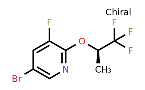 CAS 2281841-12-9 | 5-bromo-3-fluoro-2-[(1R)-2,2,2-trifluoro-1-methyl-ethoxy]pyridine