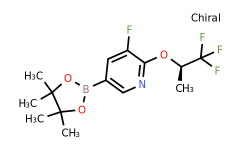 CAS 2281841-13-0 | 3-fluoro-5-(4,4,5,5-tetramethyl-1,3,2-dioxaborolan-2-yl)-2-[(1R)-2,2,2-trifluoro-1-methyl-ethoxy]pyridine