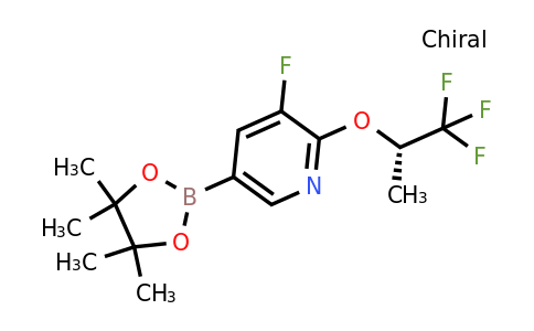 CAS 2281841-15-2 | 3-fluoro-5-(4,4,5,5-tetramethyl-1,3,2-dioxaborolan-2-yl)-2-[(1S)-2,2,2-trifluoro-1-methyl-ethoxy]pyridine
