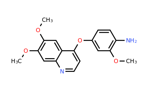 CAS 228559-85-1 | 4-((6,7-Dimethoxyquinolin-4-yl)oxy)-2-methoxyaniline