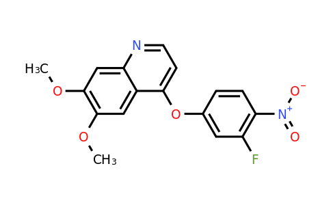 CAS 228559-87-3 | 4-(3-Fluoro-4-nitrophenoxy)-6,7-dimethoxyquinoline