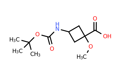 CAS 2286195-46-6 | 3-(tert-butoxycarbonylamino)-1-methoxy-cyclobutanecarboxylic acid
