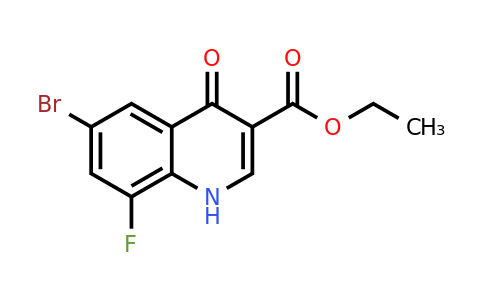 CAS 228728-06-1 | Ethyl 6-bromo-8-fluoro-4-oxo-1H-quinoline-3-carboxylate