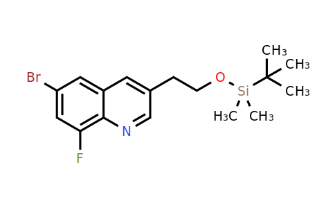 CAS 2288708-54-1 | 2-(6-bromo-8-fluoro-3-quinolyl)ethoxy-tert-butyl-dimethyl-silane