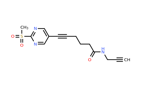 CAS 2288710-39-2 | 6-(2-(Methylsulfonyl)pyrimidin-5-yl)-N-(prop-2-yn-1-yl)hex-5-ynamide