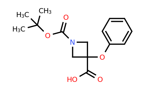 CAS 2289955-86-6 | 1-[(tert-butoxy)carbonyl]-3-phenoxyazetidine-3-carboxylic acid