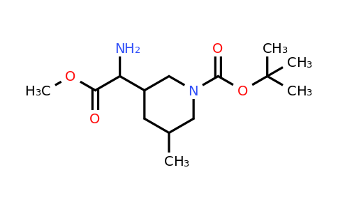 CAS 2292434-03-6 | tert-butyl 3-(1-amino-2-methoxy-2-oxo-ethyl)-5-methyl-piperidine-1-carboxylate