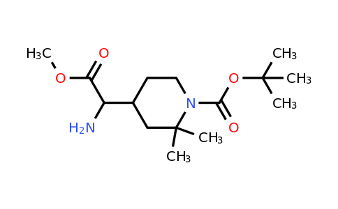 CAS 2292440-37-8 | tert-butyl 4-(1-amino-2-methoxy-2-oxo-ethyl)-2,2-dimethyl-piperidine-1-carboxylate