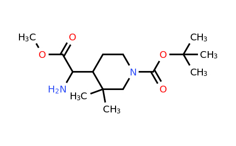 CAS 2293104-50-2 | tert-butyl 4-(1-amino-2-methoxy-2-oxo-ethyl)-3,3-dimethyl-piperidine-1-carboxylate