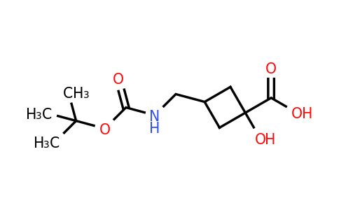 CAS 2294289-94-2 | 3-[(tert-butoxycarbonylamino)methyl]-1-hydroxy-cyclobutanecarboxylic acid