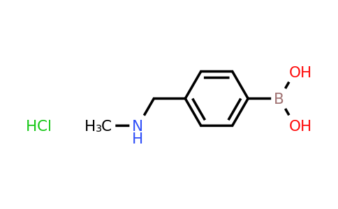 CAS 2304634-16-8 | (4-((Methylamino)methyl)phenyl)boronic acid hydrochloride