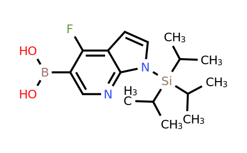 CAS 2304634-59-9 | {4-fluoro-1-[tris(propan-2-yl)silyl]-1H-pyrrolo[2,3-b]pyridin-5-yl}boronic acid