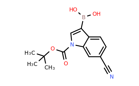 CAS 2304634-71-5 | {1-[(tert-butoxy)carbonyl]-6-cyano-1H-indol-3-yl}boronic acid