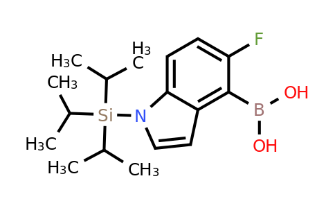 CAS 2304635-01-4 | {5-fluoro-1-[tris(propan-2-yl)silyl]-1H-indol-4-yl}boronic acid
